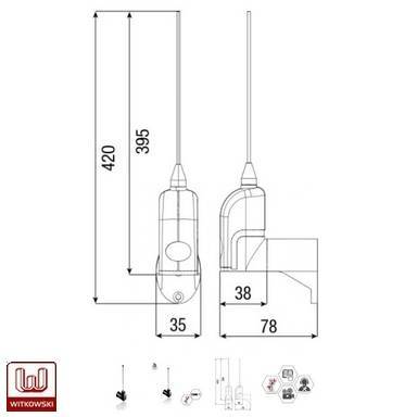 CAME TOP-A433N - antena radiowa  zwiększająca zasięg działania pilota - zdjęcie nr 2